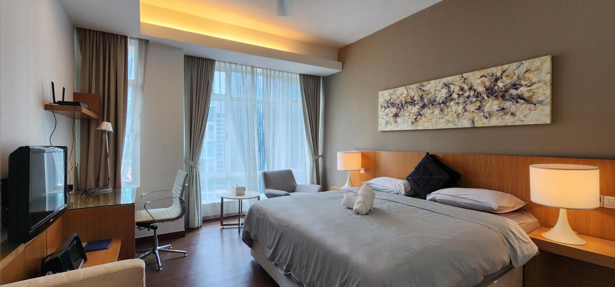 Cozy Super King Bed Studio Walking To Petronas Klcc Kuala Lumpur Exterior foto