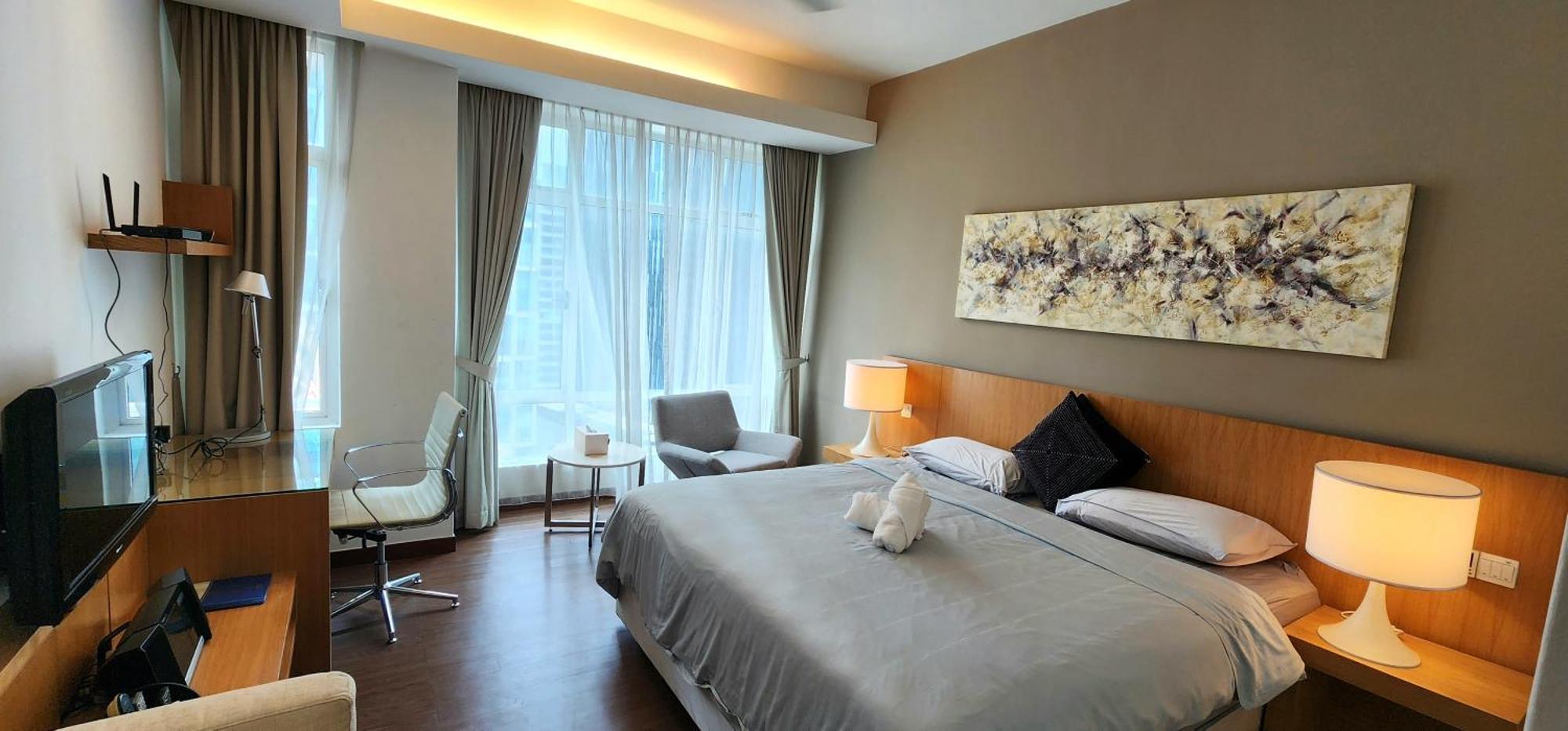 Cozy Super King Bed Studio Walking To Petronas Klcc Kuala Lumpur Exterior foto